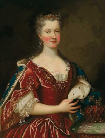 Alexis Simon Belle Portrait of Queen Marie Leszczynska France oil painting art